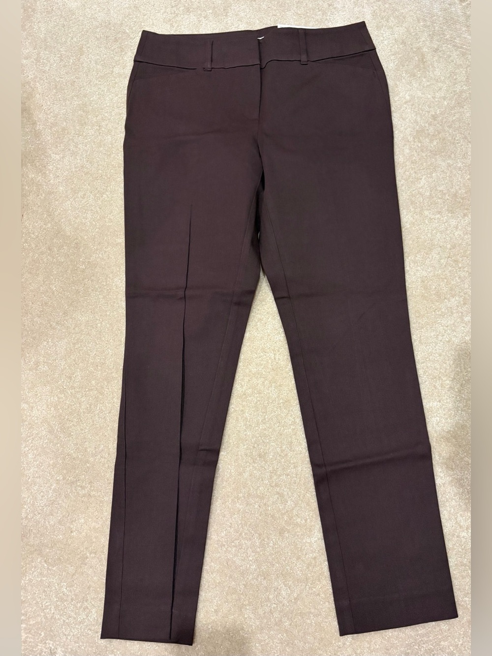 LOFT Tailored Ankle Pants in Dark Brown